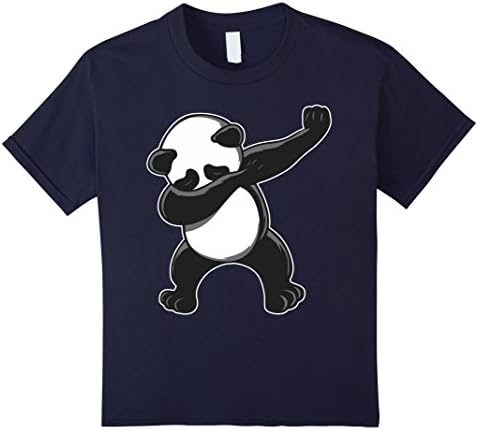 Kids Funny Panda Dab Shirt - Dabbing Panda Shirt 12 Navy