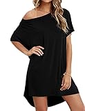 Haola Women Loose T Shirts Home Short Shirt Mini Dresses Tops
