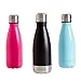 SHAREWIN Stainless Steel Water Bottle Vacuum Double Wall Cola Shape Leak Proof Drinking Bottle Travel Thermal Flask Perfect for Outdoor Hiking, Office, Sports - 12oz 14oz 17oz