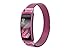 Elobeth Compatible Samsung Gear Fit 2 Watch Band, Milanese Magnetic Loop Stainless Steel Watch Strap + Connector Metal Adapter for Samsung Gear Fit2 Band Purple 7.1