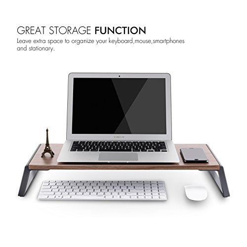 image for UPERGO Monitor Stand Riser with Metal Feet for Computer Laptop iMac TV