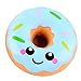 Eleventen Squishies Slow Rising Squishies Lovely Doughnut Cream Scented Jumbo Squishies Slow Rising Collection Slow Squishies Food Bread Cake 11×11×4cm (Blue)