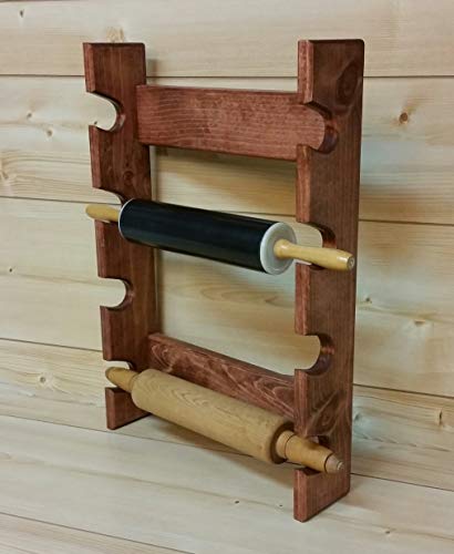 Rolling Pin Rack with Four Slots - Multiple Rolling Pin Rack - Rolling Pin Holder - Rolling Pin Storage - 4 Rolling Pin Rack
