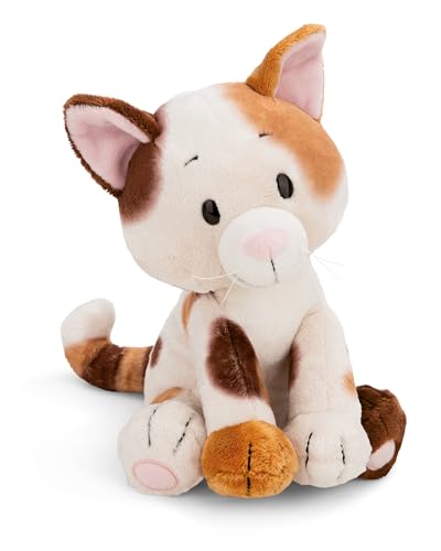 NICI cuddly toy Lucky Cat 25 cm, Brown, Soft Plush Toy, Cute Stuffed Toy for Cuddling & Playing With, Great Gift Idea for Children and Adults - 62146