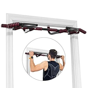 COSTWAY Pull up bar, optrekstanng voor deuropening, deurkozijn optrekstang voor lichaamstraining, multifunctionele…