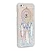 Urberry Iphone 6 Case, Dream-catcher Running Glitter Cover, Creative Design Flowing Liquid Floating Luxury Bling Glitter Sparkle Hard Case for iPhone 6/6s with a Screen Protector (White)