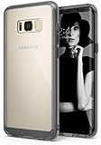 Galaxy S8 Case, Ringke [FUSION] Ergonomic Crystal Clear Transparent PC Back Silicone Bumper Drop Protection Shock Absorption Technology for Samsung Galaxy S8 - Smoke Black