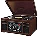 Crosley CR7007D-MA Patriarch 3-Speed Turntable with Radio, Cd Player, Aux-in and Bluetooth, Mahoganythumb 1