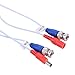 ANNKE (1) 100FT Video Power Cable, CCTV Security Camera BNC RCA Extension Cable (White)