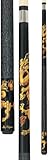 Players D-DRG Midnight Black with Golden Dragons Cue