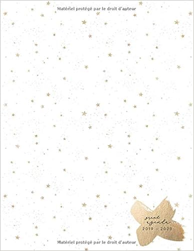 Grand Agenda 2019-2020: Agenda de Juillet 2019 à Juillet 2020, Semainier grand format 21x28cm, simple & graphique, idéal prise de rendez-vous, motif étoilé blanc et or, by YesOuiPages Grand Agenda 2019-2020: Agenda de Juillet 2019 à Juillet 2020, Semainier grand format 21x28cm, simple & graphique, idéal prise de rendez-vous, motif étoilé blanc et or, by YesOuiPages
