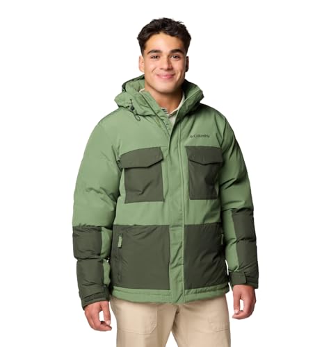 Columbia Men's Marquam Peak Fusion II Jacket, Canteen/Greenscape, Large