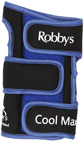 Robby's Coolmax Original Right Wrist Support, Black/Blue, Medium