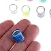 BraveWind 120 Pcs Aluminum Bird Rings Leg Bands Racing Pigeon Foot Ring for Pigeon Parrot Finch Canary Hatch Poultry Rings,Color Random