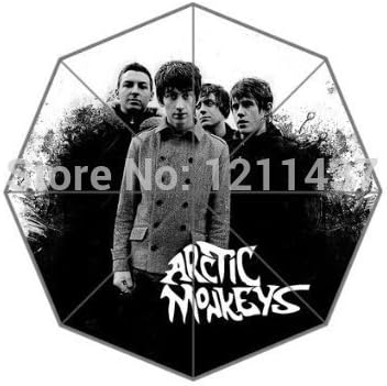 Custom Top Quality Fantastic England Band Arctic Monkeys 43.4 inch Automatic 3 Fold Umbrellas Good Gift For Birthday Friend