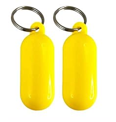2 Pcs Yellow Floating Keychain Pills-Shape Float
