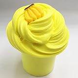 GoodGoodStudy--Banana Butter Slime, Cotton Candy Fluffy Slime Supplies Stress Relief Toy Scented Sludge Toy for Girls and Boys(150ML)