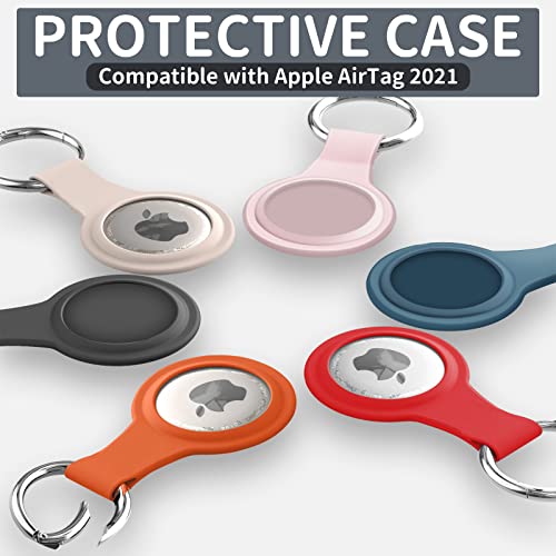 6 Pack Airtag Case for Apple AirTag,Airtag Keychain,Apple Airtag Holder