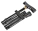 Medline Adjustable Folding T-Handle Cane, Lightweight Aluminum, 32-36 Inches, Black, Supports Up to 250 lbs - Portable Mobility Aid for Enhanced Independence, Pack of 6