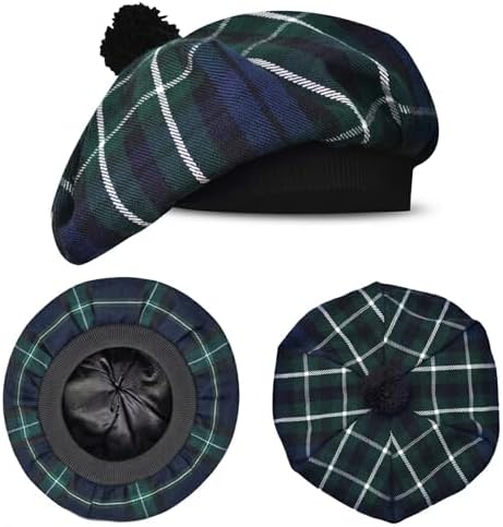Amazon.com: Scottish Tartan Tam O' Shanter Hat – Unisex Adjustable