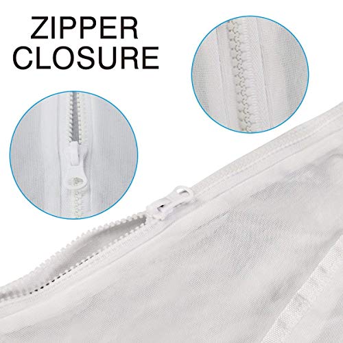 Homga Nylon Mesh Pool Cleaner Bags, Compatible Zipper Replacement Bag for Polaris 280, 480 Pool Cleaner All Purpose Filter Bag K13, K16 (2 Pack) - Thumbnail 2