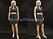 Roxy Display PS-G5 Female Plastic Mannequin with glass base and metal calf support rod, 5-Foot 8-Inches