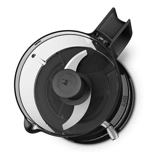 Mini Procesador de Alimentos 830ML, Picadora Eléctrica Compacta 2 Velocidades y Pulso, Ligera y Fácil de Limpiar, Onyx Black
