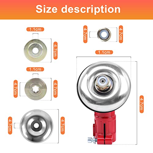 Viabrico Brush Cutter Angle 26 mm-9 Teeth Universal Gear Head for Brushcutter Silver
