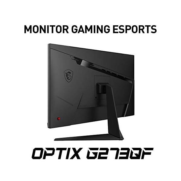 MSI-Optix-G273QF-Esports-Gaming-IPS-Monitor-27-inch-169-WQHD-2560x1440-Rapid-IPS-165Hz-1ms-GTG-Response-Time-G-SYNC-Compatible-Less-Blue-Light-VESA-Mounting-Display-Port-HDMI-Black MSI Optix G273QF Esports Gaming IPS Monitor - 27 inch, 16:9 WQHD (2560x1440), Rapid IPS, 165Hz, 1ms GTG Response Time, G…