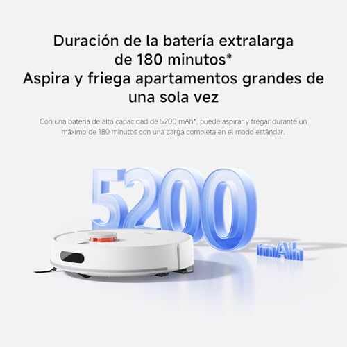 Aspirador Robótico H40, 10000Pa, navegação LDS, mapeamento inteligente, escova anti-emaranhados, esvaziamento automático, autonomia até 180 min, compatível com casa e controlo por voz.