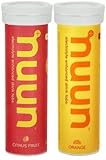 Nuun Hydration Electrolyte Drink Tablets For Exercise & More, Citrus Fruit and Orange, Pack of 2