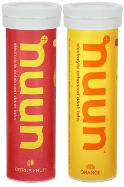 Nuun Hydration Electrolyte Drink Tablets For Exercise & More, Citrus Fruit and Orange, Pack of 2