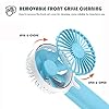 Lidasen-Mini-Handheld-Portable-Fan-USB-Fan-Rechargeable-Battery-2400-mAh-Desk-Table-Fan-Cooling-Electric-Fan-3-Speeds-for-Home-Travel-Office-Sport-Outdoor-School-Blue Lidasen Mini Handheld Portable Fan, USB Fan Rechargeable Battery 2400 mAh, Desk Table Fan Cooling Electric Fan 3 Speeds…