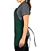 KNG Forest Green 3 Pocket Adjustable Bib Apron for Men and Women