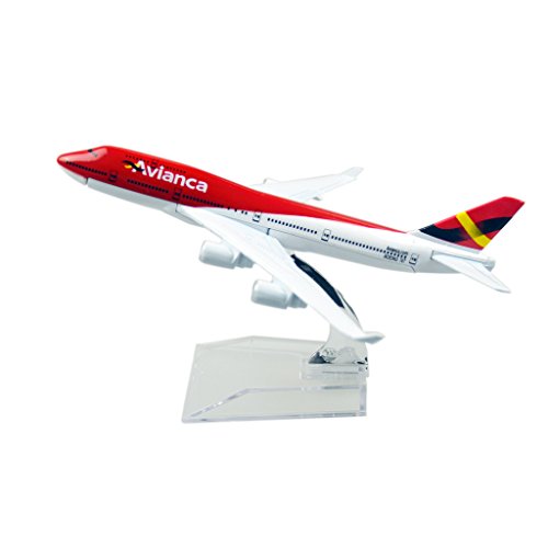 24-Hours Colombian National Airline Boeing747 Alloy Metal Model Red