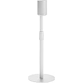 26.9"-42" Speaker Stands Pair Compatible with Sonos Era 100 and 300, 1 Pack | Height-Adjustable from 26.9"-42", Cable Management, 11lbs Capacity, White, 1 Pack