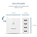 Pisen 20W 4-Port Portable USB Charger, Foldable AC Plug and Smart Technology Travel Charger Wall Charging Station for iPhone 8/7/6 Plus, iPad, Samsung Galaxy , HTC, Blackberry Power Banks, and More