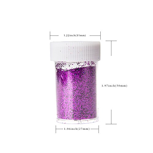 Wewin 12pcs Slime Supplies Glitter Powder Sequins ,Assorted Colors