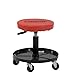 Pro-Lift C-3001 Pneumatic Chair with 300 lbs Capacity - Black / Red (Renewed)