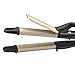 BERTA 2 in 1 Professional Hair Iron,hair straightener&curler dual voltage for travel Ceramic Flat Iron and Curling Iron (Gold)