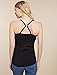 Jessica Simpson Clip Down Shelf Bra Nursing Cami Black
