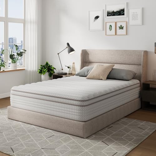 Novilla King Size Mattress, 14 Inch King Mattresses in a Box with Smarts™ Pocke…