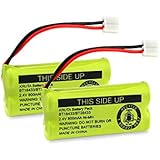 Kruta BT18433/BT28433 BT184342 BT284342 BT1011 BT-1011 800mAh 2.4V Replacement cordless phone Battery Compatible with CS6209 CS6219 CS6229 DS6151 89-1330-01-00 CPH-515D (2 Pack)