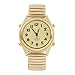 Charles Raymond Atomic Talking Watch - Unisex Watch w/Alarm Speaks Time, Day, & Date - Great for The Blind, Elderly or Visually Impaired - 8421 (Gold)