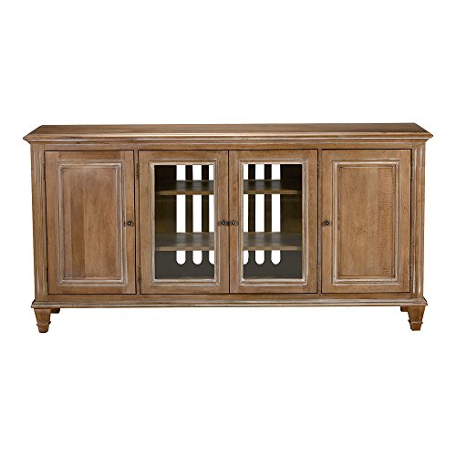 Ethan Allen Jason Buffet with Glass Doors, Mushroom with 