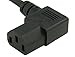 Cablelera 3' North American Power Cord, NEMA 5-15P and IEC-60320-C13 Right Angle, Black (ZADA15PC-03)