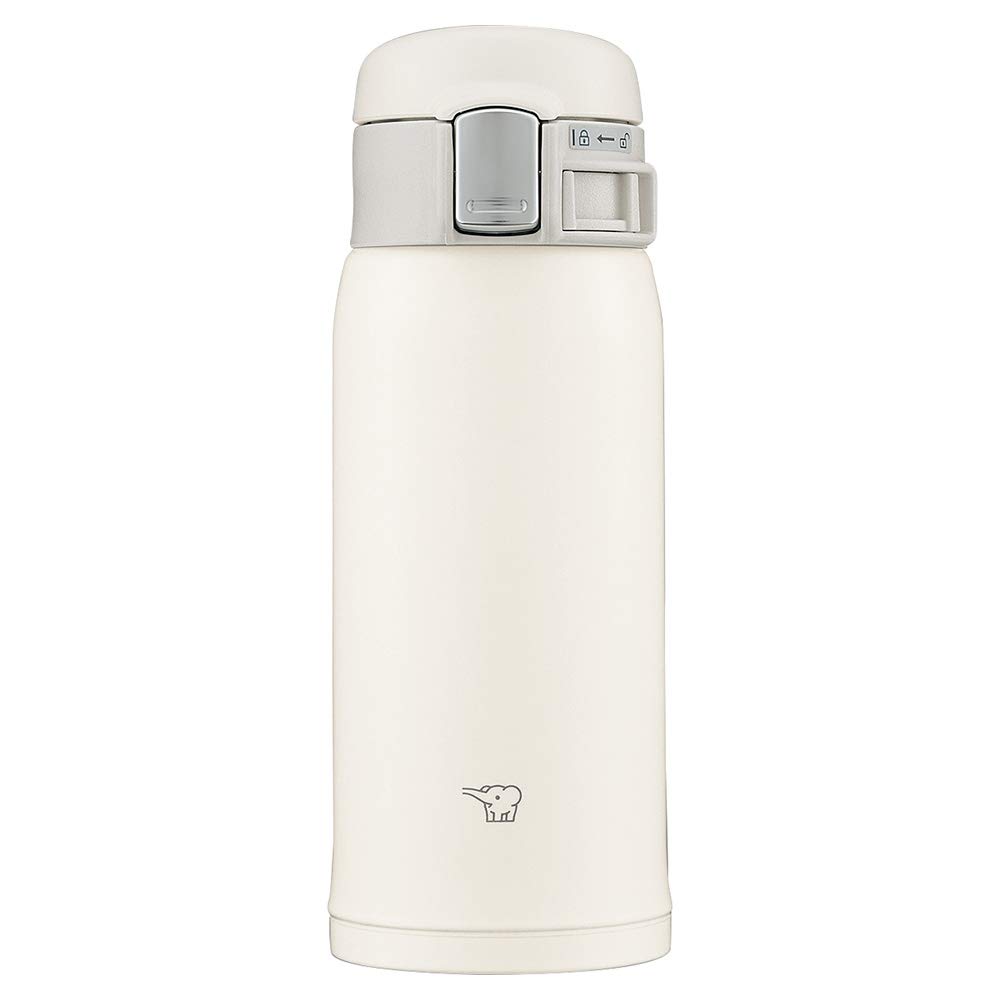 Zojirushi SM-SF36-WM Zojirushi Water Bottle, Direct Drinking, One-Touch Opening, Stainless Steel Mug, 12.2 fl oz (360 ml), Pale White — image 1