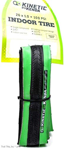 Kinetic by Kurt Kenda Trainer Tire (26-Inch x 1-Inch, Black/Green)