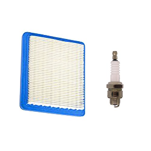 Atoparts Air Filter Spark Plug Fit Briggs & Stratton 625e 675ex 725ex 625-675 Series and Quantum 3.5-6.75 Gross HP Push Mowers