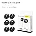 Lastma Upgrade Ultra Thin Airpods EarPods Cover [Fit in The case] [3 Pairs] Anti-Slip Earbuds Silicone Cover Compatible with Apple AirPods 2 & 1 or EarPods - Black